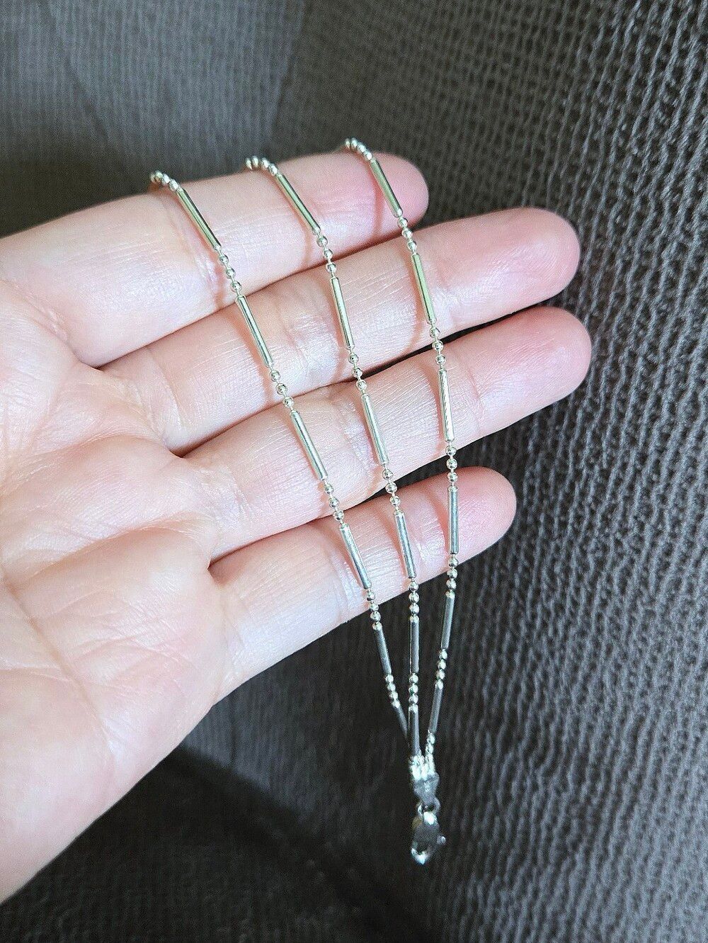 Silver🤍 Bar-Bead Triple3️⃣ Strand Bracelet - NWOT - Picture 14 of 15